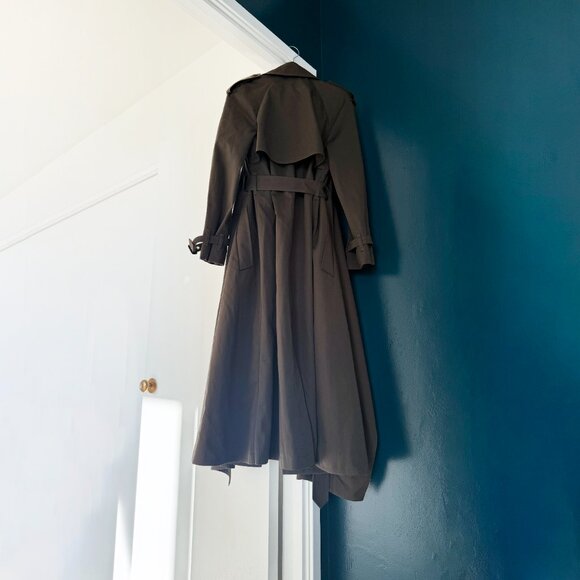 $4790 NWT Alexander McQueen Double-Breasted Draped Belted Runway Trench Coat - Picture 12 of 16